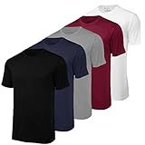 Kit 5 Camisetas Academia Dry Fit UV Protection Performance By ZAROC As2 Alpha S Regular Preto Marinho Branco Cinza Bordô