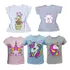 Kit 5 Camisetas Blusa Infantil Para Menina