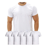 Kit 5 Camisetas Branca 100 Poliéster Ideal Para Sublimação