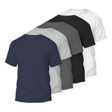 Kit 5 Camisetas Dry Fit Academia Masculinas Basica Variadas