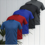 Kit 5 Camisetas Dry Fit Masculina Academia Corrida Leve