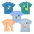 Kit 5 Camisetas Estamp. 100% Algodão 1 A 3 Anos 