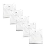 Kit 5 Camisetas Feminina Baby Look Branca 100 Algodão M