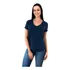 Kit 5 Camisetas Feminina Babylook Algodão Gola V By Zaroc