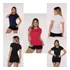 Kit 5 Camisetas Feminina Dry Fit Fitness Academia Baby Look