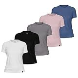 Kit 5 Camisetas Feminina Tshirt Básica