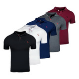 Kit 5 Camisetas Gola Polo Masculina Algodão Preço De Fabrica