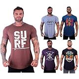 Kit 5 Camisetas Longline Masculina MXD Conceito Surf Prancha EG Opção 03 