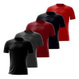 Kit 5 Camisetas Masculina Dry Fit Basica Esporte Treino