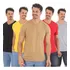 Kit 5 Camisetas Masculina Gola Em V Camisa 100% Algodão Lisa
