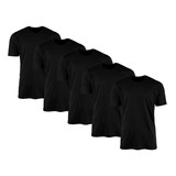 Kit 5 Camisetas Masculina Lisa 100 Algodão