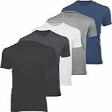 Kit 5 Camisetas Masculinas Algodão Premium Básicas Lisas (br, Alfa, M, Regular, Sortido)