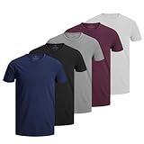 Kit 5 Camisetas Masculinas Básicas Algodão