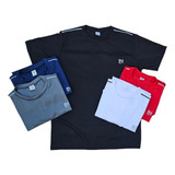 Kit 5 Camisetas Masculinas Dry Fit Academia Treino Lisa