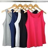 Kit 5 Camisetas Regatas Femininas Alça Grossa Coloridas Abafarto P