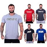 Kit 5 Camisetas Tradicional Masculina Clássica MXD Conceito Básica Camisas Estampas Algodão G Opção 01 