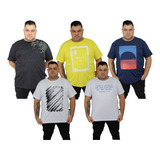 Kit 5 Camisetas Tshirt Estampada Blusa