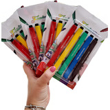 Kit 5 Caneta Alimentícia Para Decoração De Bolos E Doces