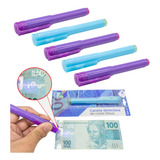 Kit 5 Caneta Identificadora Testadora Nota Dinheiro Falso