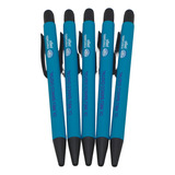 Kit 5 Canetas Mercado Livre Com Touch Pad Azul Mercado Pago
