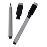 Kit 5 Canetas Pretas Para Quadro Branco Com Apagador E Imã