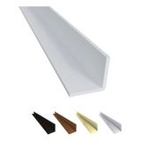 Kit 5 Cantoneira L Pvc Protetor Canto Parede Barra 3 Metros