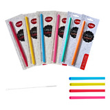 Kit 5 Canudos Silicone