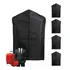 Kit 5 Capa Protetora P Terno Roupa Vestido Antimofo C/ Zíper Cor Preto