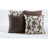 Kit 5 Capas De Almofada Decorativas Para Sala Sofá Marrom