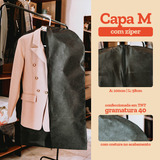 Kit 5 Capas Protetoras Tnt Para Casacos E Roupas Com Zíper