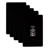 Kit 5 Capinhas Protetor De Cartão De Crédito Rfid Anti Furto
