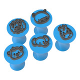 Kit 5 Carimbo Marcador Brigadeiro Safari Animais Floresta