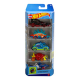 Kit 5 Carrinho Brinquedo Hot Wheels