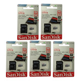 Kit 5 Cartão De Memoria 64gb Sandisk Original Para Câmera Ip