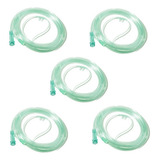 Kit 5 Cateter Nasal Oxigênio Canula De O2 Adulto Silicone 2m