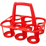 Kit 5 Cesta Porta Squeeze 6 Compartimento Garrafas Promoção
