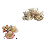 Kit 5 Chapeu Desfiado E 5 Trança Homem E Mulher Festa Junina
