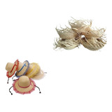 Kit 5 Chapeu Palha Feminino E 5 Masculino Festa Junina Promo