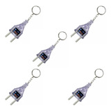 Kit 5 Chaveiro Teste Tensão Voltagem 110 220v Tomada Energia