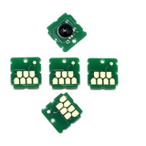 Kit 5 Chip Caixa Manutenção Epson F570 F571 T3170 T5170 T217