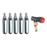 Kit 5 Co2 Cilindro 16g Rosca 3 8 Bicicleta Bike Valvula
