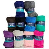 Kit 5 Cobertor Manta Fleece Casal Lisa Macia 1 80 X 2 00