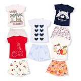 Kit 5 Conjunto Infantil Verão Malha Cotton Fio30 Luxo Menina