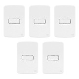 Kit 5 Conjunto Interruptor Simples 10a Composé Branco Weg