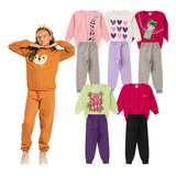 Kit 5 Conjunto Moletom Infantil Flanelado Inverno Barato