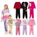 Kit 5 Conjunto Moletom Infantil Menina menino Atacado 1 Ao 8