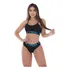 Kit 5 Conjuntos Feminino Top + Calcinha Kyron De Microfibra