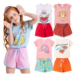 Kit 5 Conjuntos Infantil Menina 10 Peças Atacado Revenda