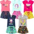 Kit 5 Conjuntos Infantil Menina Verão Roupa Criança Atacado