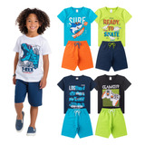 Kit 5 Conjuntos Infantil Menino Atacado Revenda 1 À 14 Anos